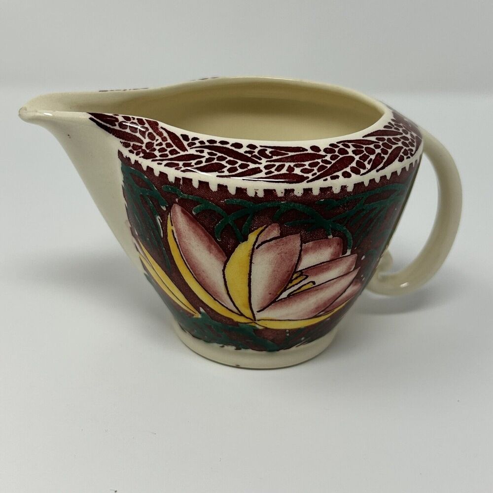 Vernon Kilns LEI LANI Creamer Aloha Don Blanding Vintage Tropical Colorful READ